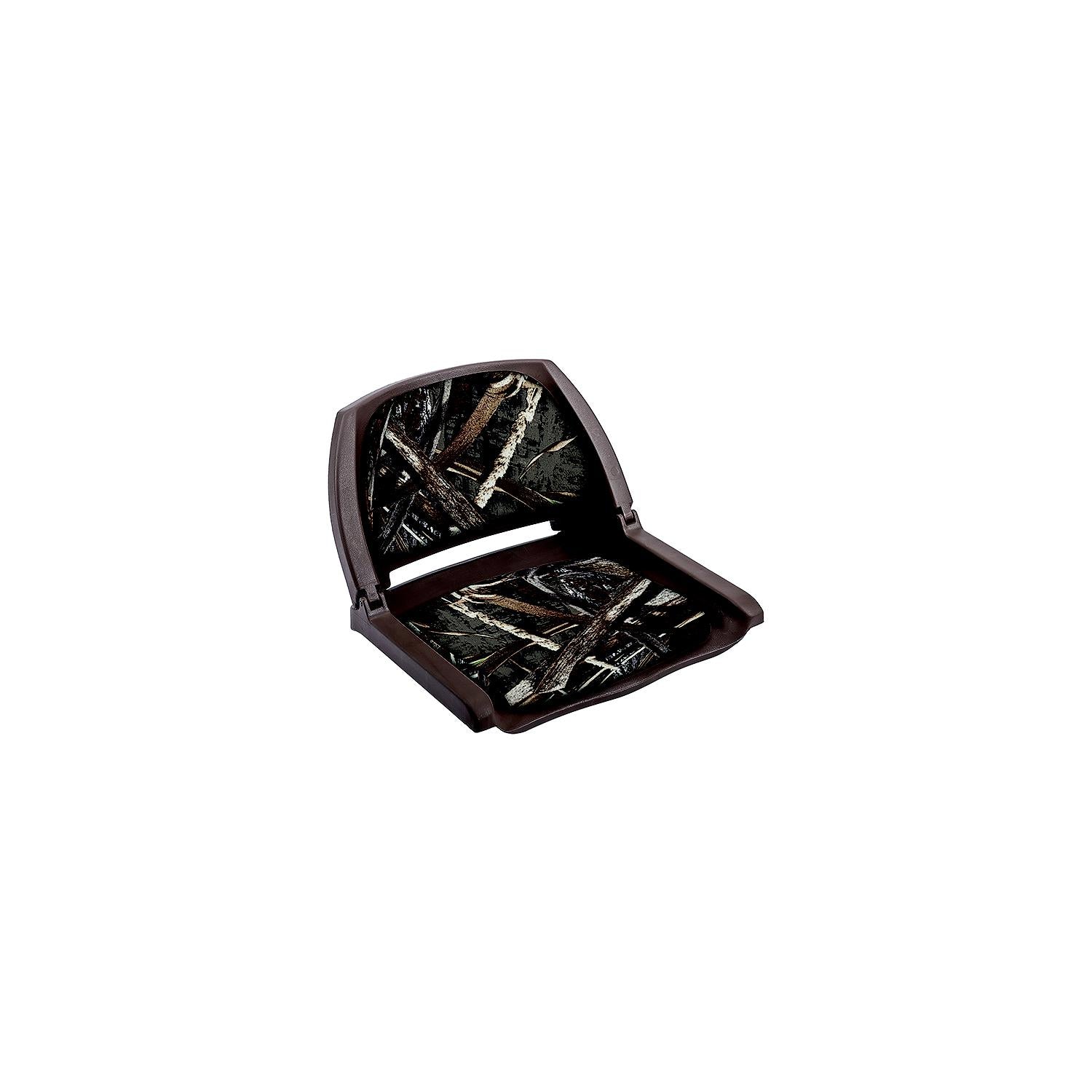 Wise Seating 8WD139CLS-B-733 8WD139CLSB733 Deluxe Molded Plastic Fold-Down Seat w/Cushions, Advantage Max5/Brown Shell