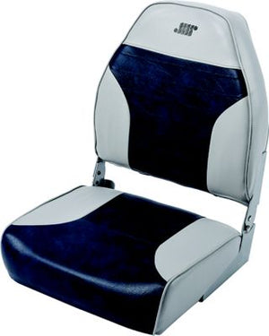 Wise Seating 8WD588PLS-660 Mid Back Fishing Seat, Grey/Navy