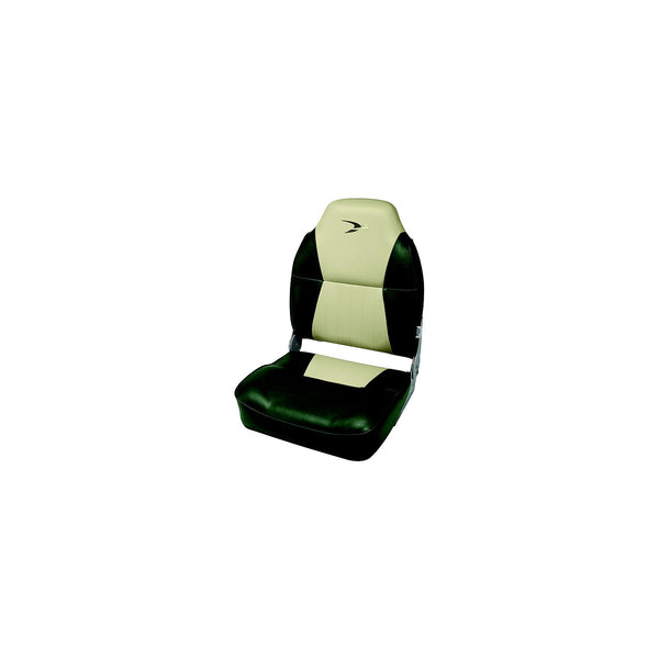 Wise Seating 8WD640PLS-671 Premium High Back Fishing Boat Seat - Green/Sand