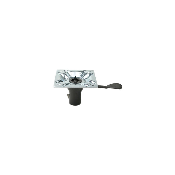 ATTWOOD 238153-1 SwivlEze 238 Series Seat Mount, Forward Handle, 3Â° Angle, Plated Steel, Bulk
