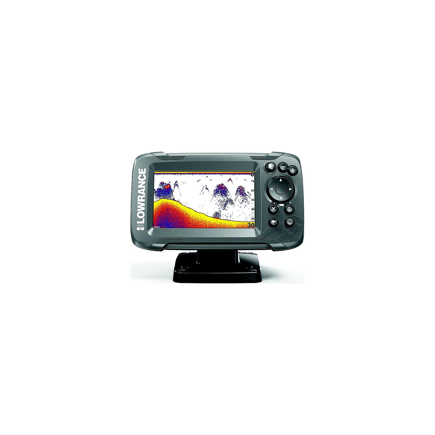 Lowrance 000-14012-001 HOOK-2 4X Fishfinder with Bullet Skimmer Transducer, Autotuning Sonar & 4