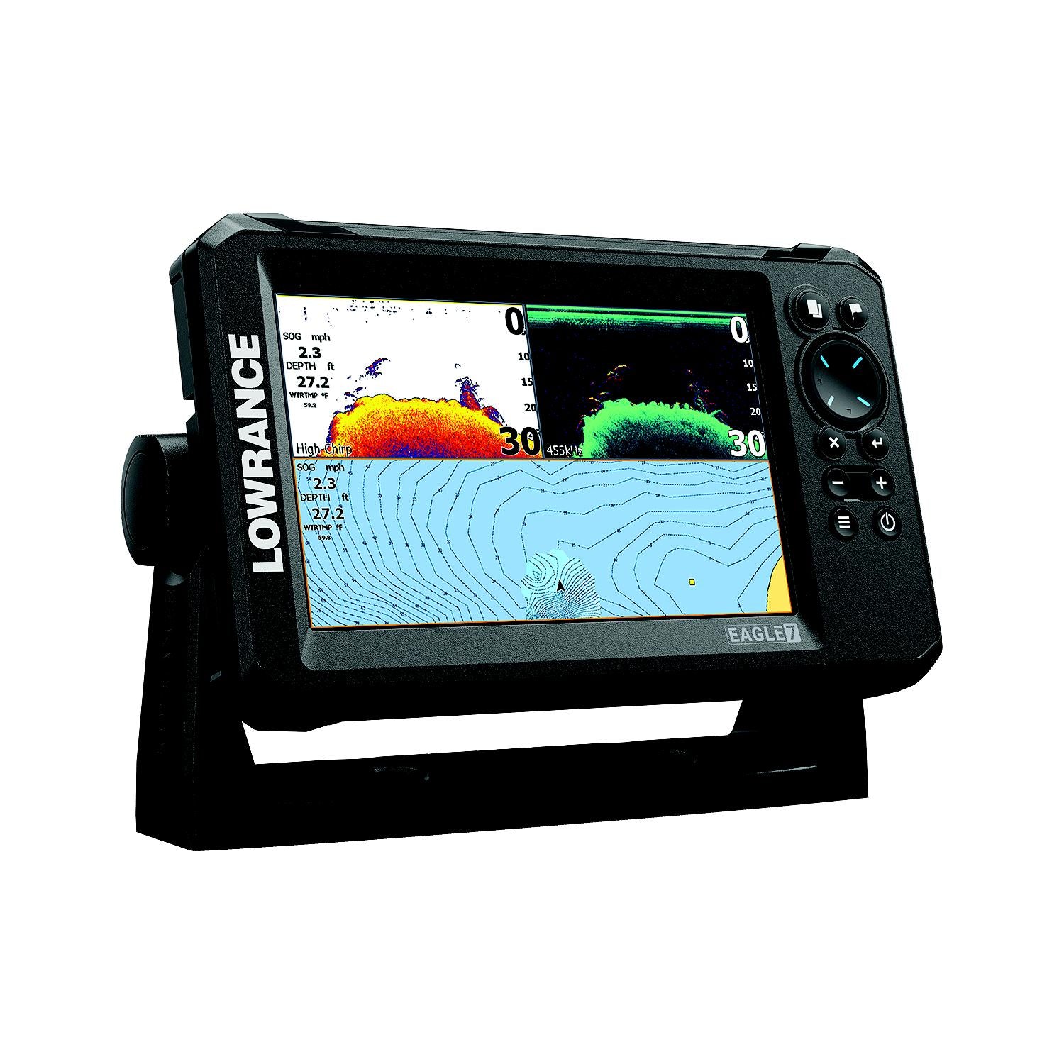 Lowrance 000-16114-001 Eagle 7 SplitShotâ„¢ w/C-MAPÂ® US Inland