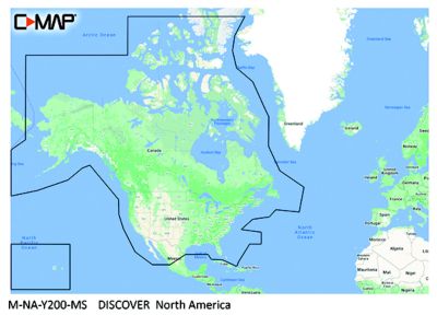 Lowrance M-NA-Y200-MS C-Map MNAY200MS Discover Chart, North America