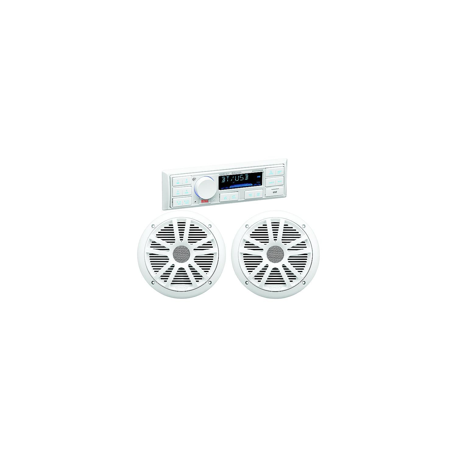 Boss Audio Systems MCK500WB.6 MCK500WB6 Sigle-Din Mech-Less Multimedia Player W/Speakers