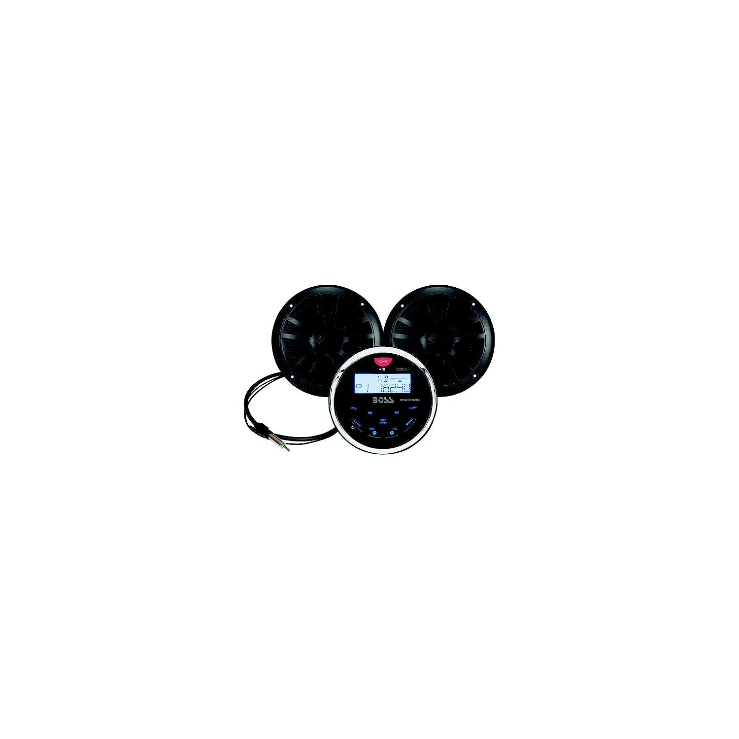 Boss Audio Systems MCKGB350B.6 MCKGB350B6 BluetoothÂ® Black In-Dash Gauge Receiver Package w/ 6-1/2