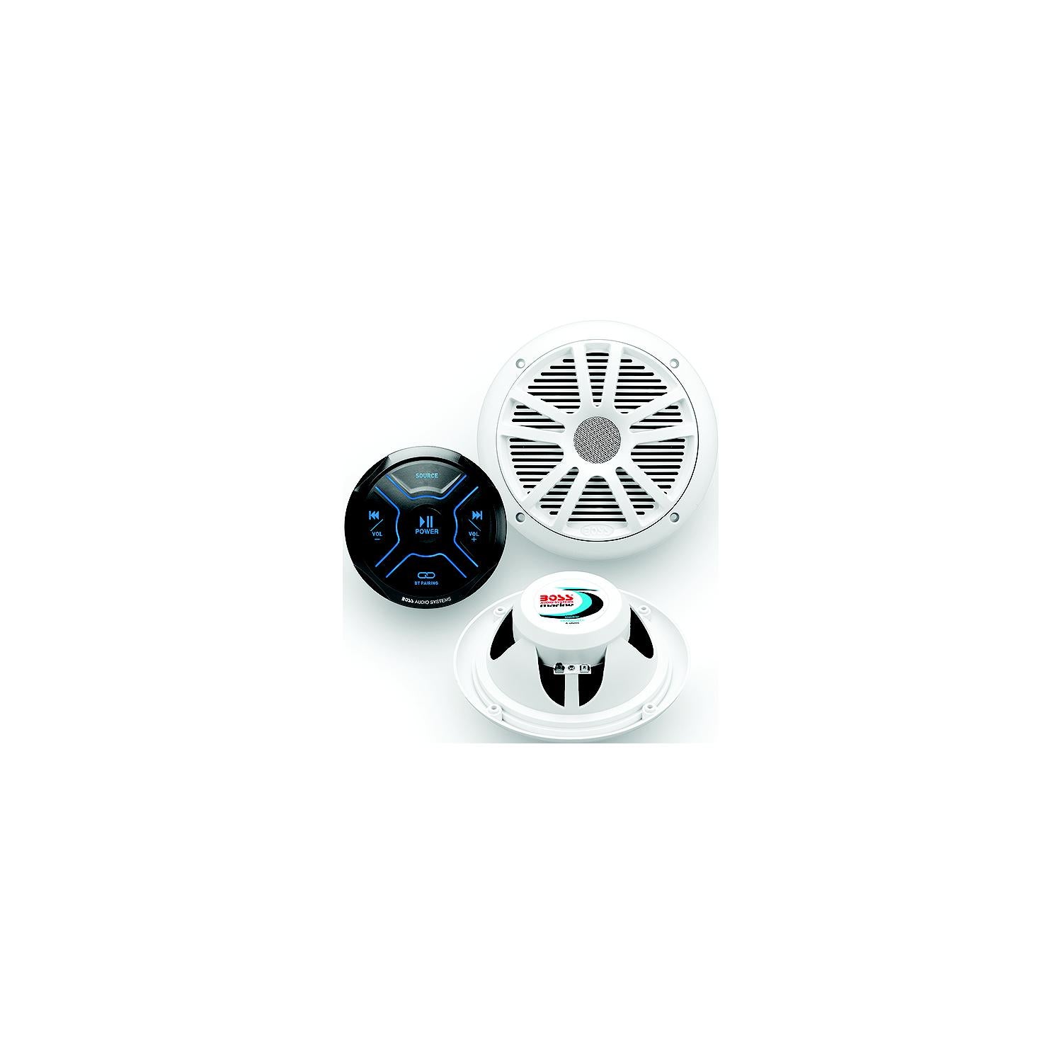 Boss Audio Systems MG150W6 BluetoothÂ® Gauge Receiver Package w/ 6.5