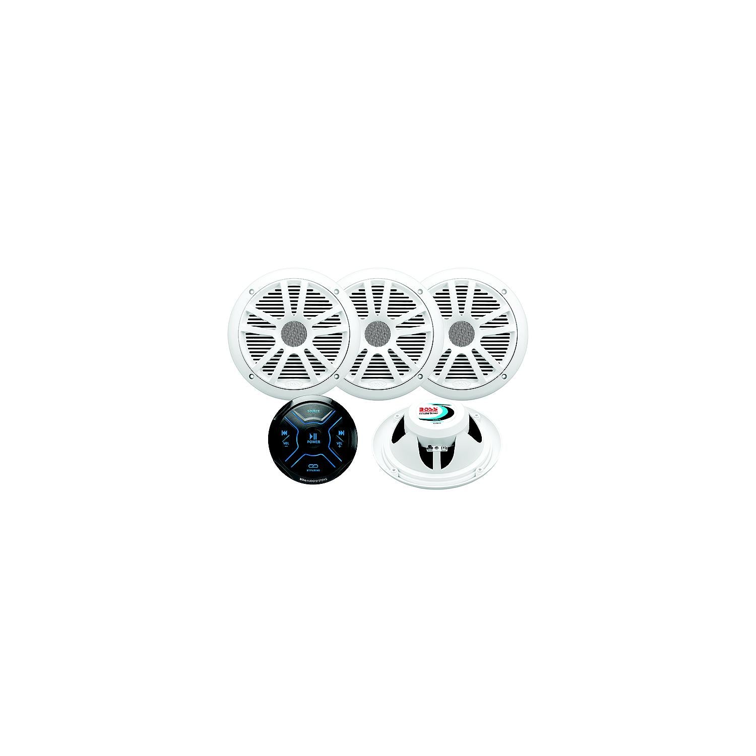 Boss Audio Systems MG250W64 BluetoothÂ® Gauge Receiver Package w/ 4ea 6.5