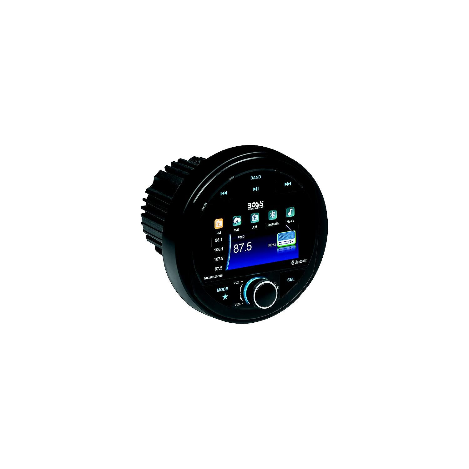 Boss Audio Systems MGV500B BOSS Audio MGV500B In-Dash Gauge Digital Media AM/FM Receiver