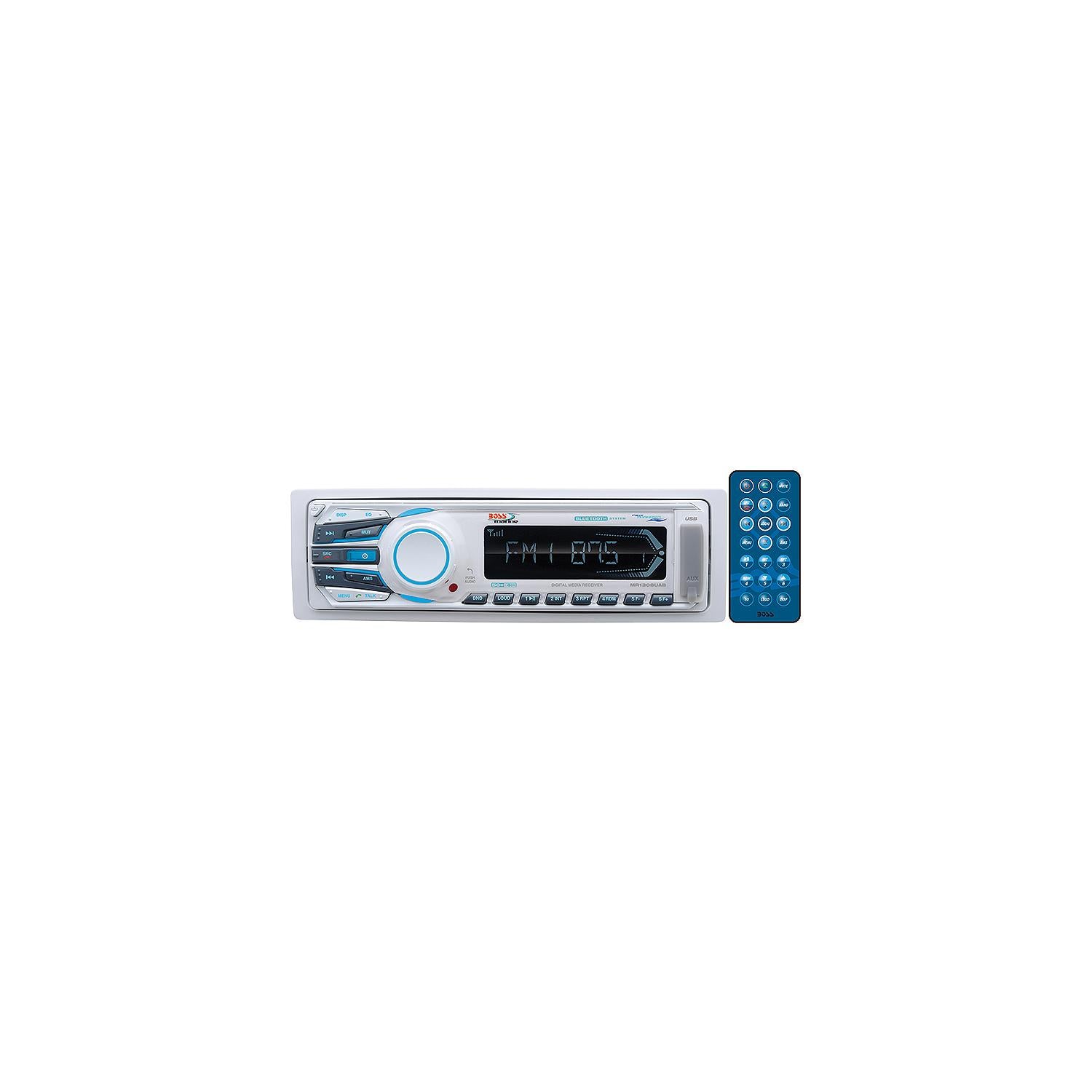 Boss Audio Systems MR1308UAB BluetoothÂ® Digital Media AM/FM/USB/MP3/SD/AUX Mech-Less Receiver