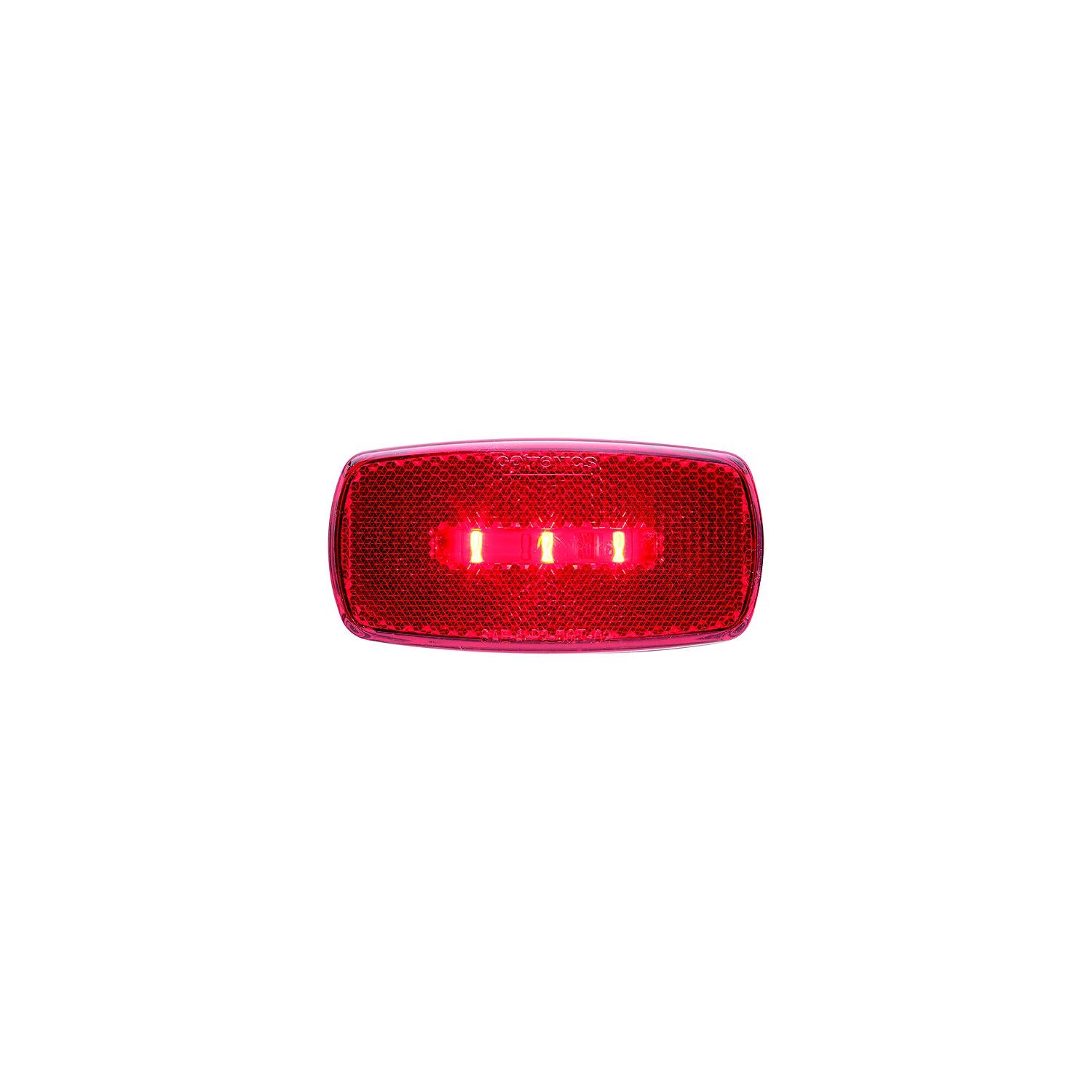 Optronics MCL32ABBP Surface Mount LED Marker/ Clearance Light w/Reflex, Black Base, Amber Lens