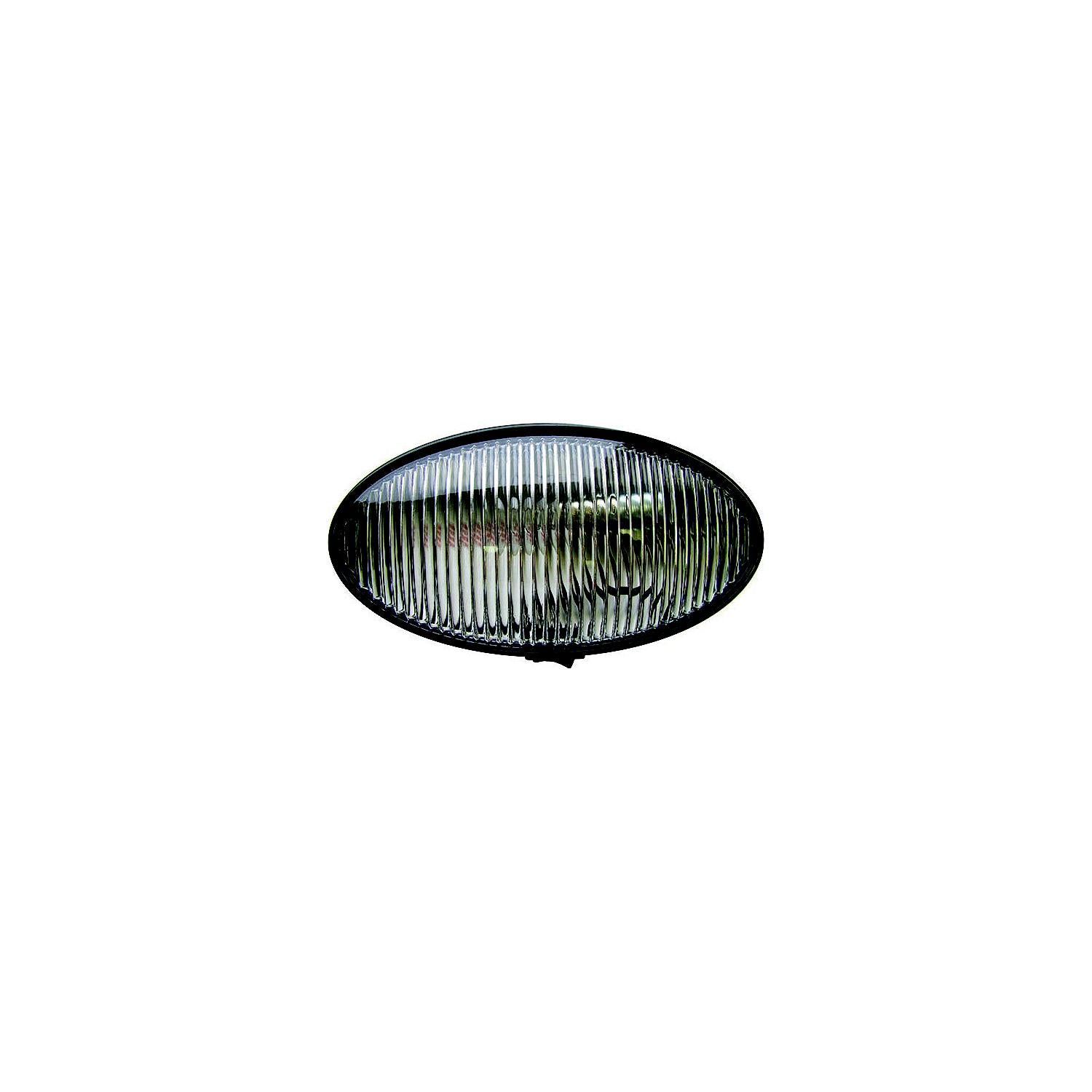 Optronics RVPL7CBP Oval Porch/ Utility Lights, Black w/Switch