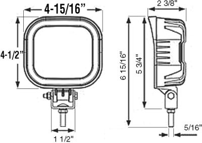 Optronics TLL150FSL Opti-Briteâ„¢ LED Work Floodlight