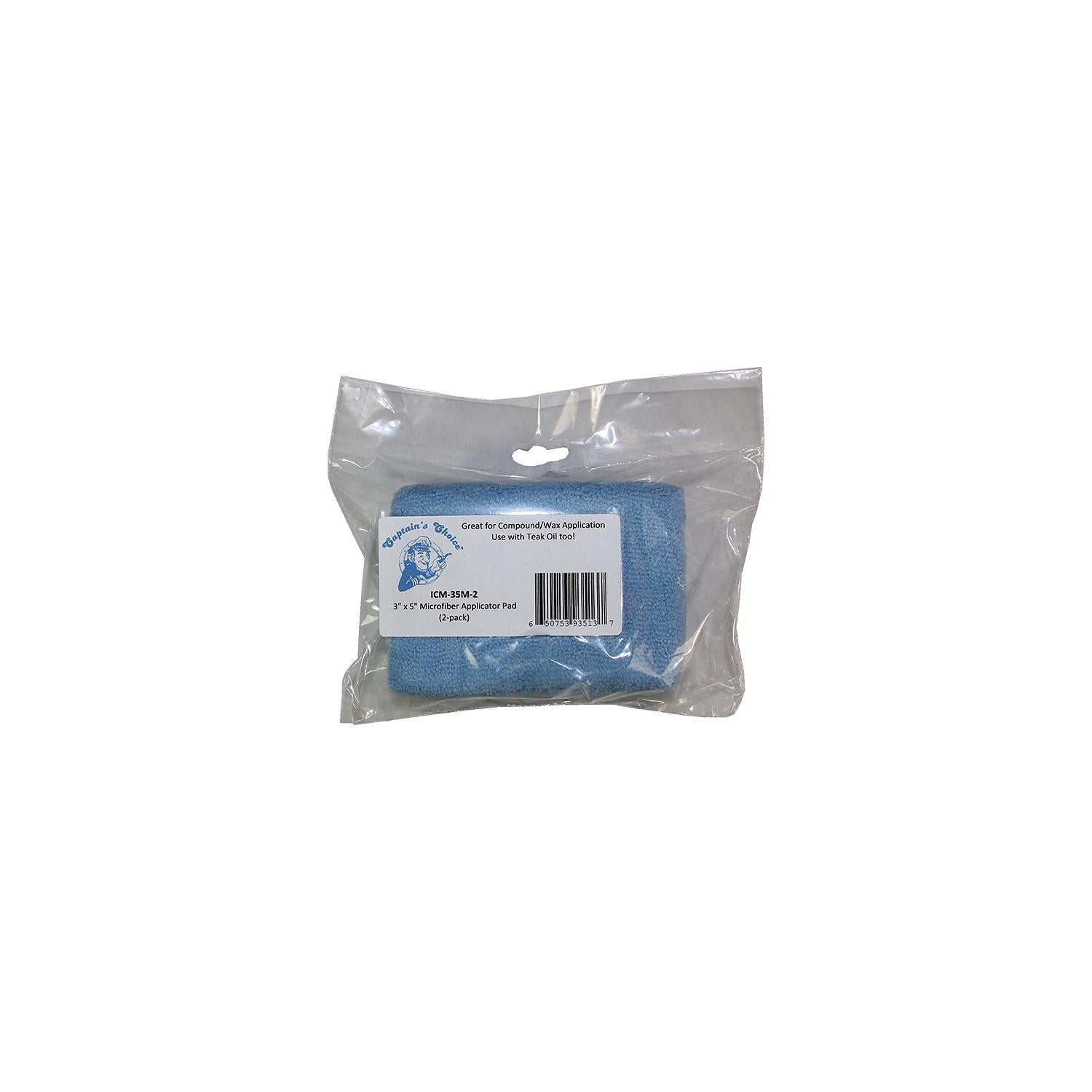 Captain's Choice ICM-35M-2 Microfiber Wax Applicator