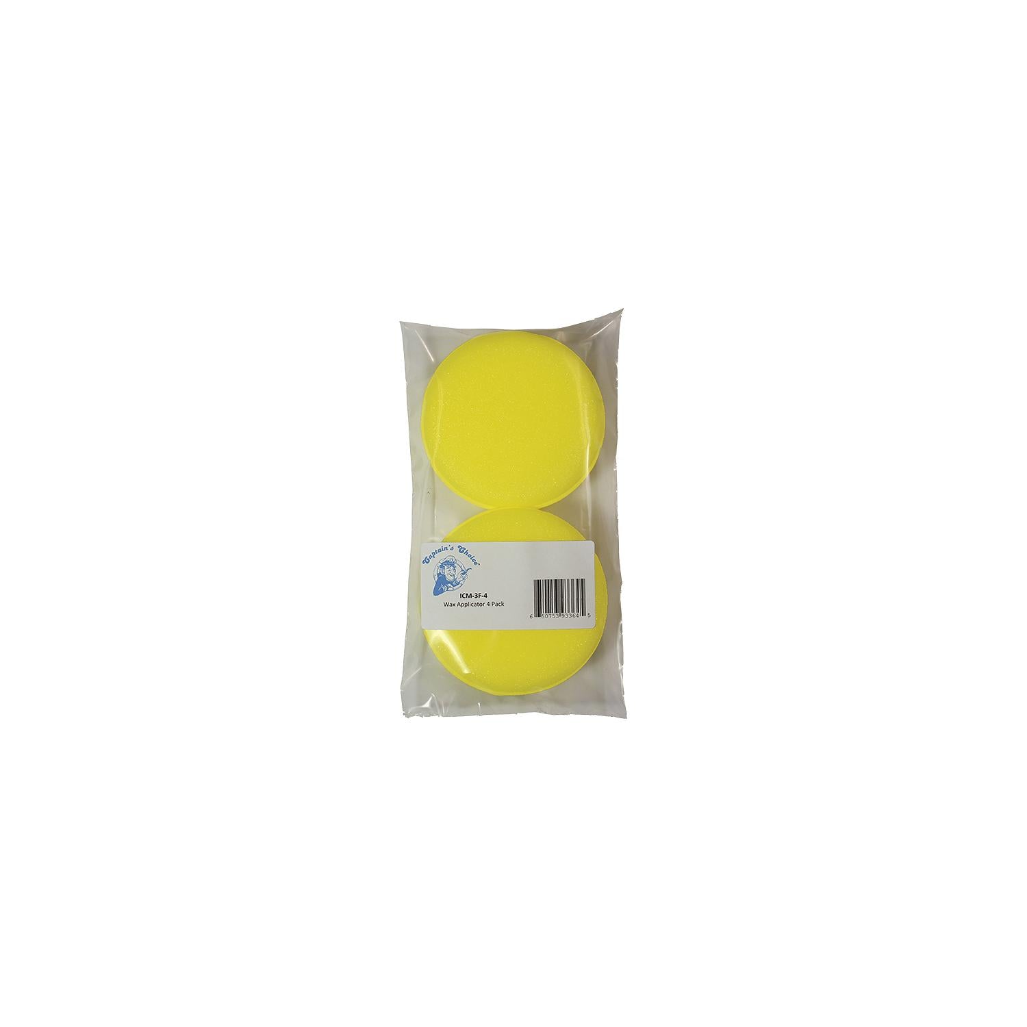 Captain's Choice ICM-3F-4 3F Round Foam Applicator Pad, Pr.