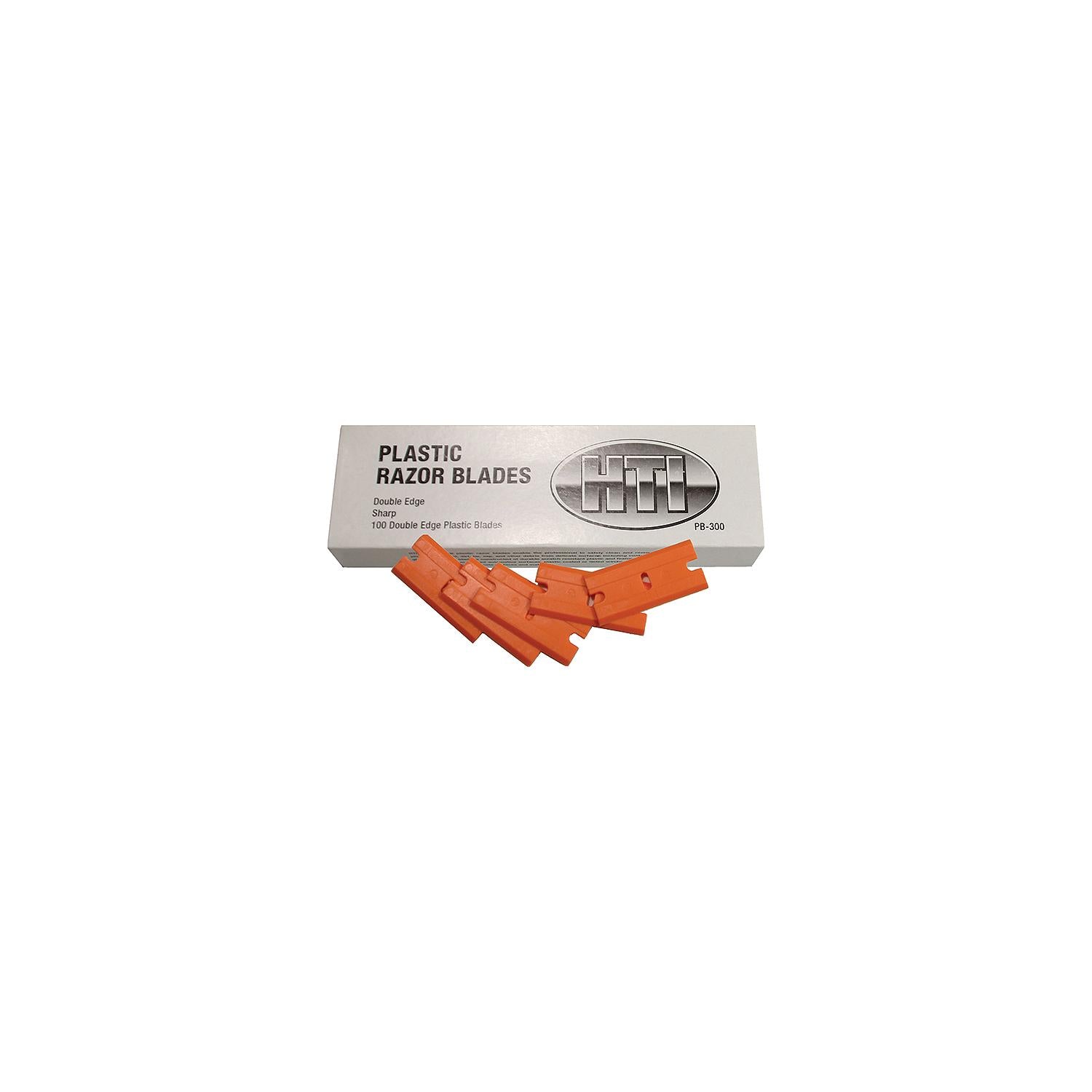 Captain's Choice PB300 Double Edge Plastic Blades, 100 pk