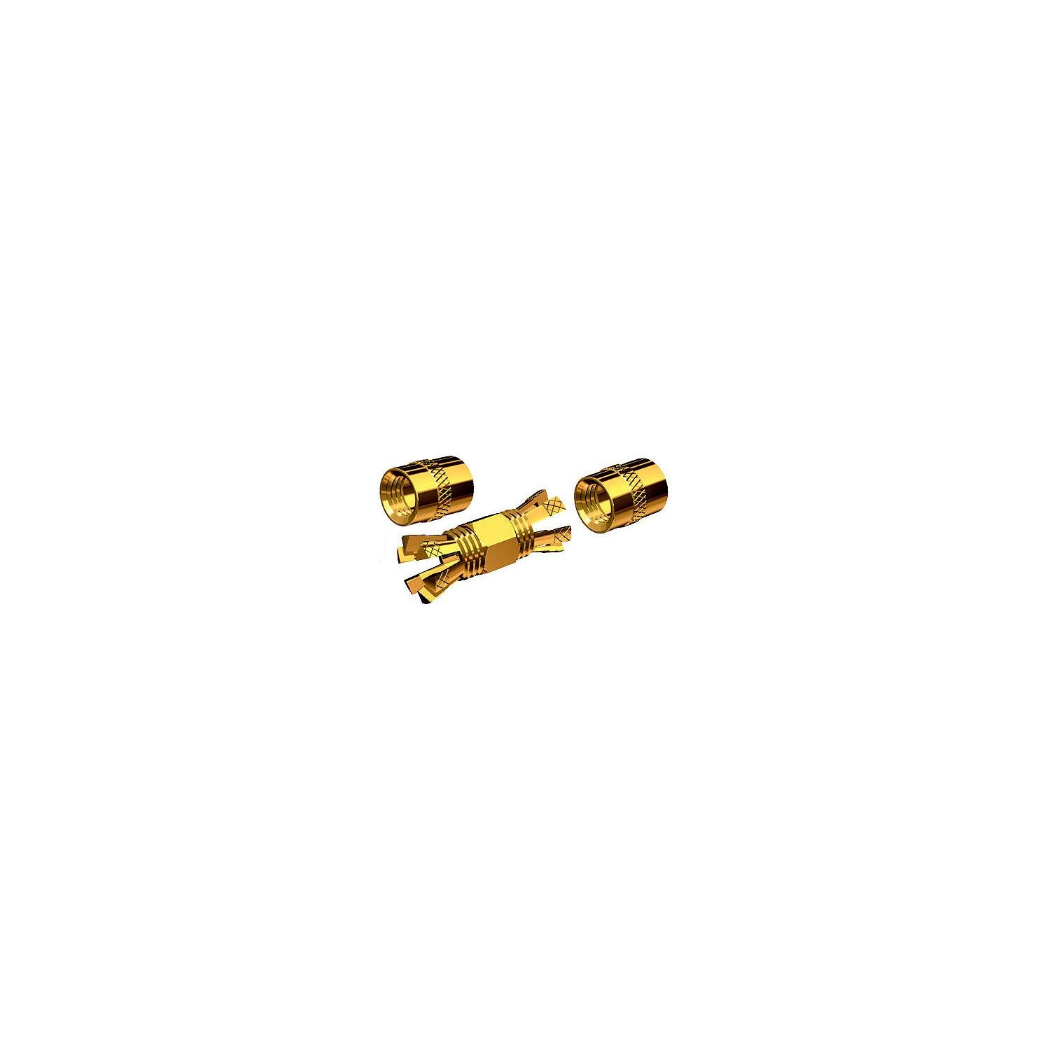 Shakespeare PL-258-CP-G PL258 Gold Plated Solderless Double Female VHF Radio Connector