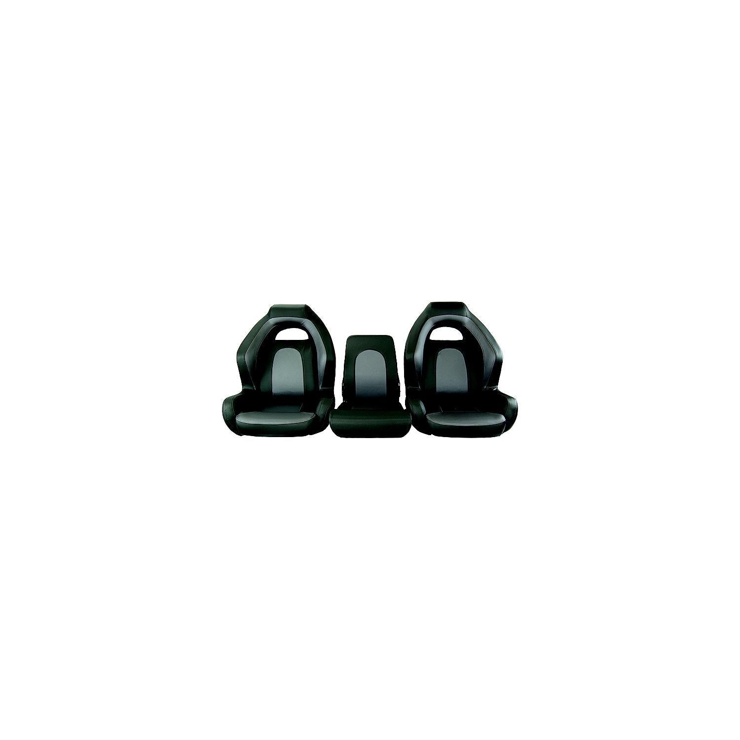 Springfield Marine 1003224 Ozark Bass Seat, 3pc Bench, Charcoal & Gray