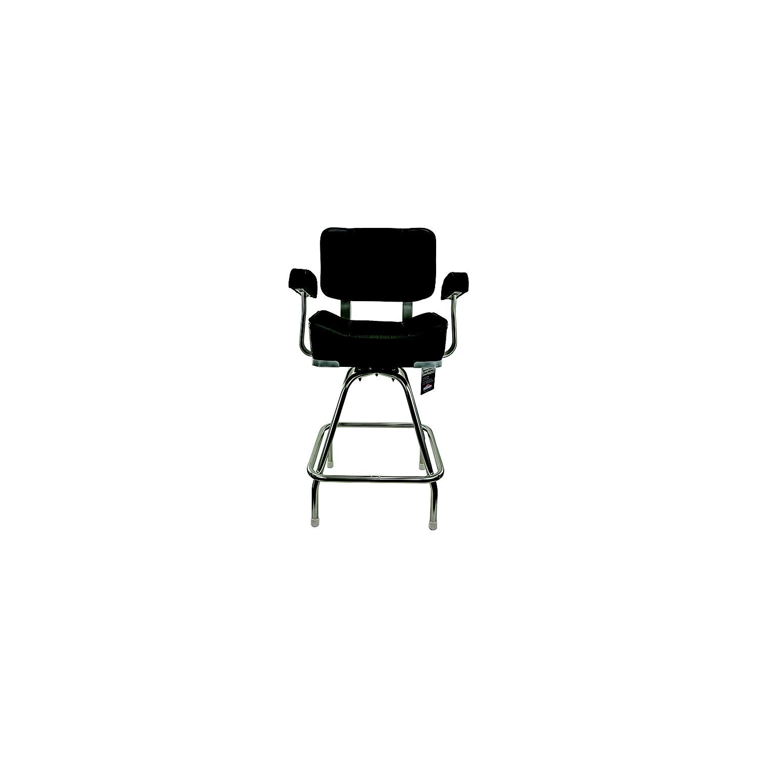 Springfield Marine 1020009 Deluxe Captain's Seat With Stand, Black