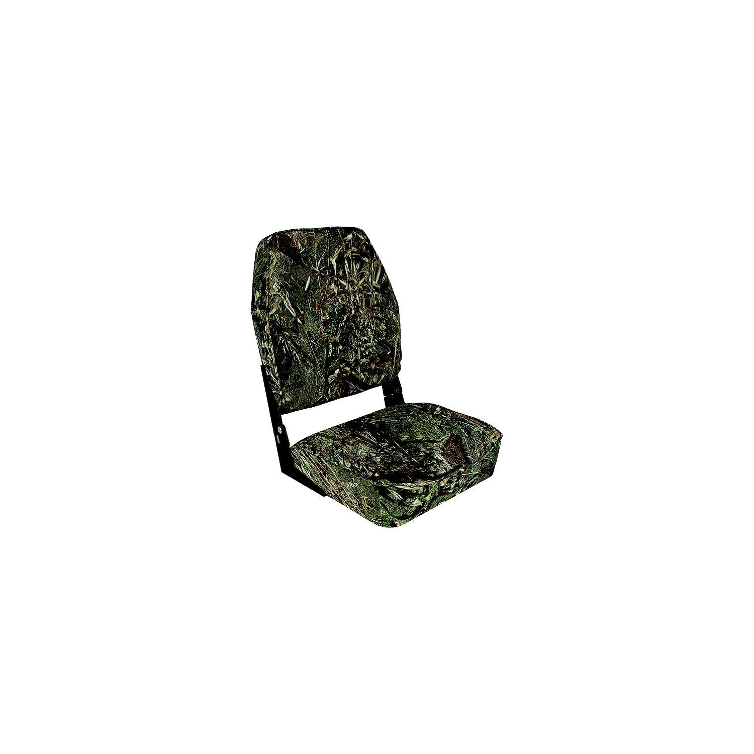 Springfield Marine 1040647 High Back Folding Seat, Mossy Oak Duck Blind