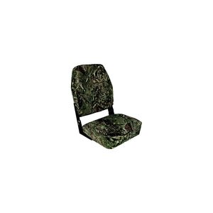 Springfield Marine 1040647 High Back Folding Seat, Mossy Oak Duck Blind