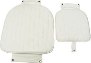 Springfield Marine 1001408-L Admiral Fixed Height Chair Package, White (Includes Seat With Low Profile Armrest, No Cushions, Pedestal