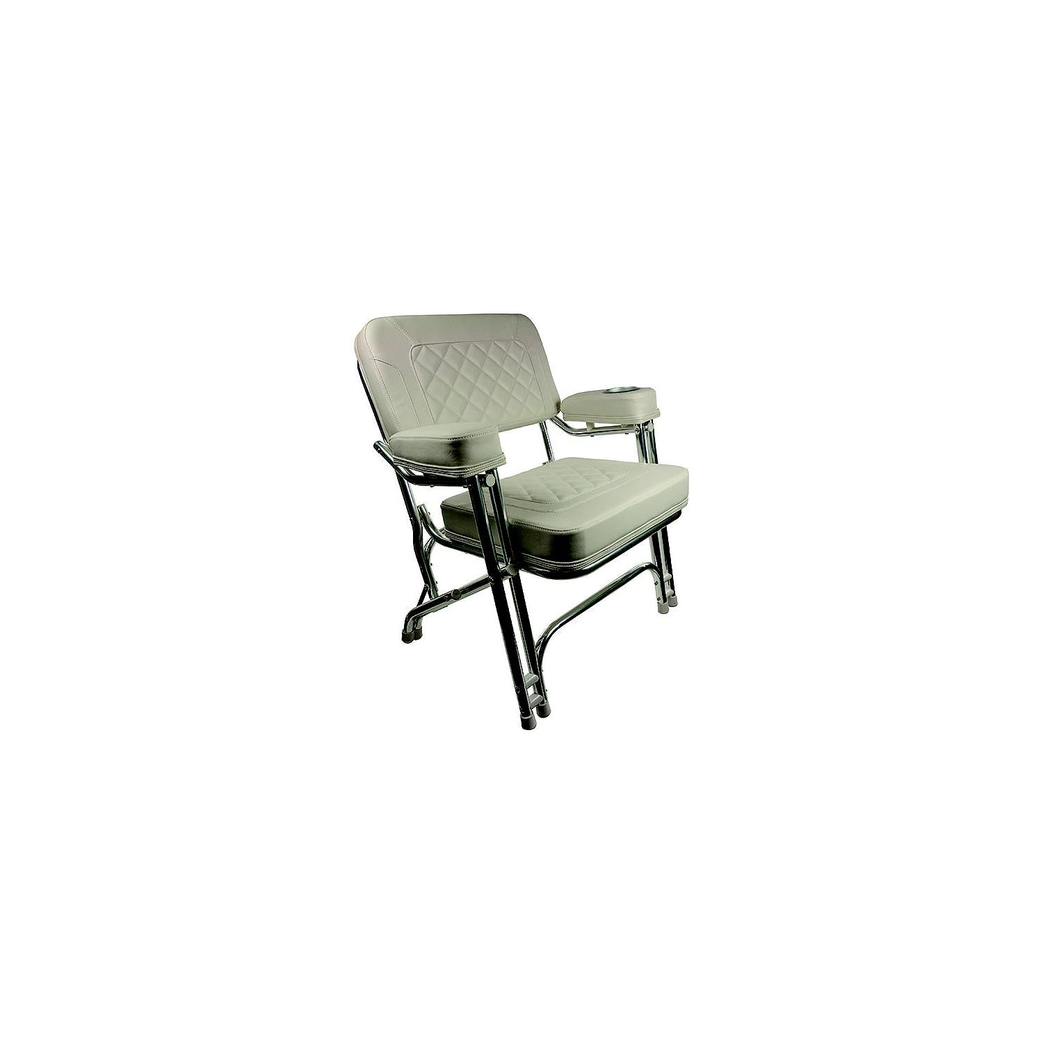 Springfield Marine 1080125-CR 1080125CR Premium Deck Chair, White