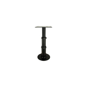 Springfield 1660230BLK 3-Stage Black Anodized Pedestal Set (Includes Square Table Mount and Base), 12-3/4