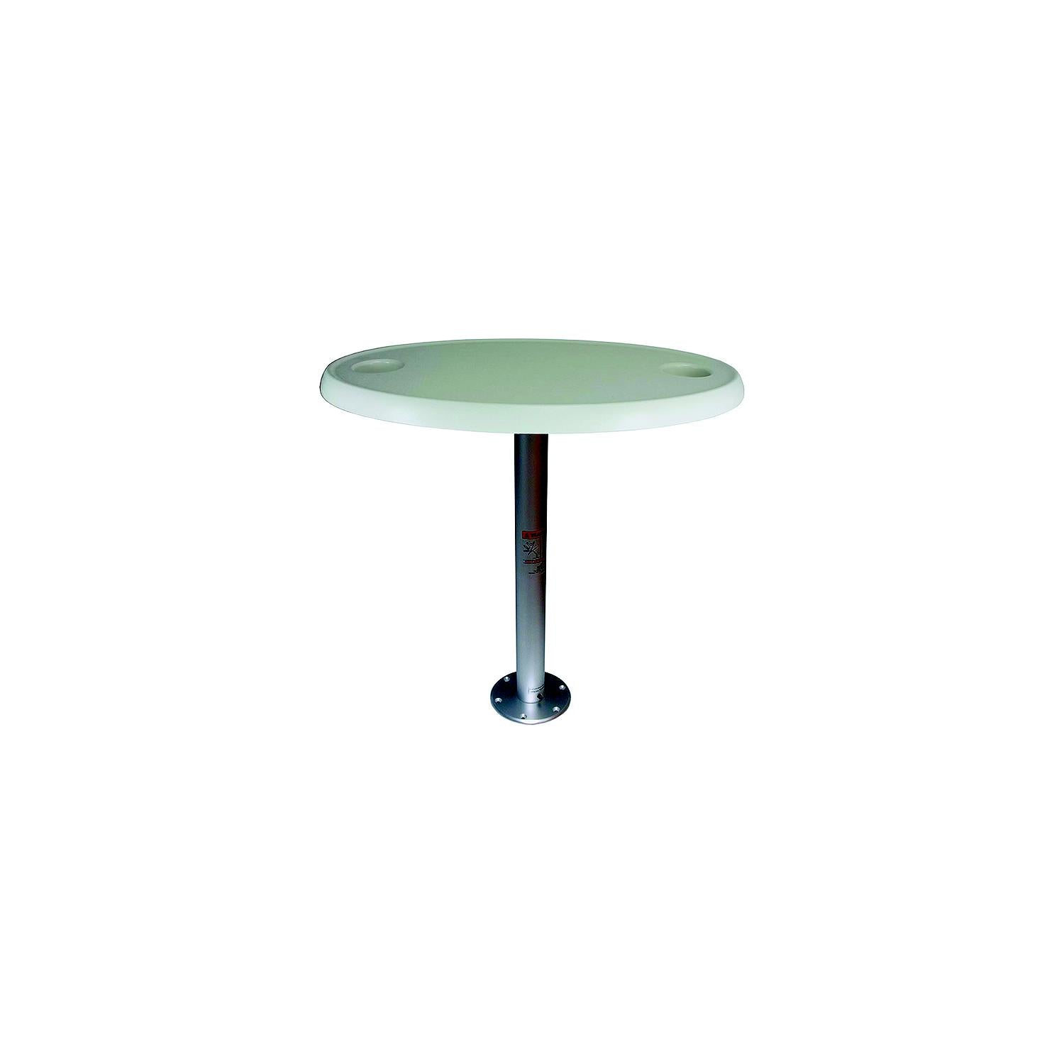 Springfield Marine 1690206 Dock Edge Stowable Table Package, Oval Tabletop