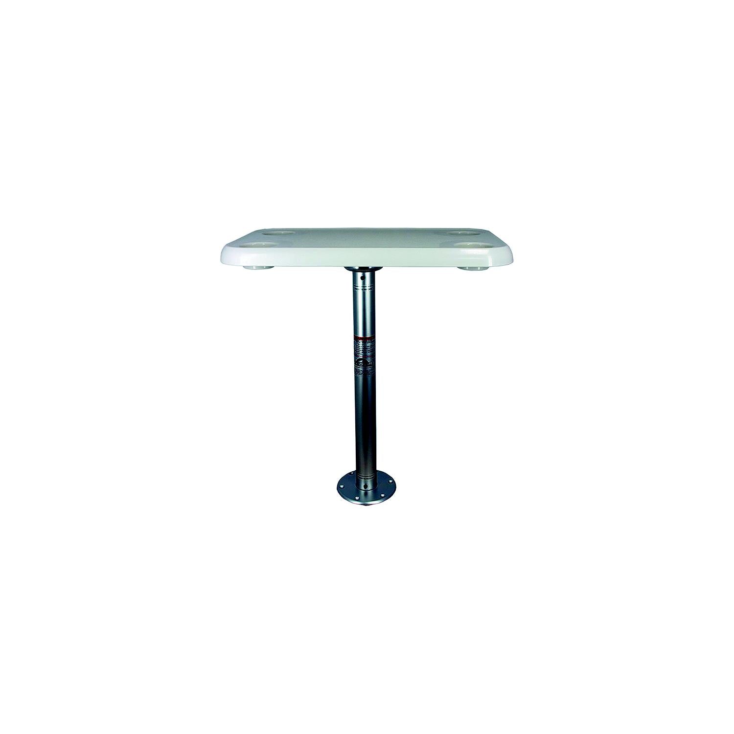 Springfield Marine 1690207 Dock Edge Stowable Table Package, Rectangular Tabletop