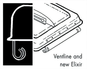Camco 40161 Unbreakable Polycarbonate Elixer & Ventline Vent Lid 14