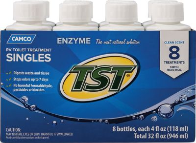 Camco 41501 TSTÂ® Blue Enzyme Toilet Treatment, 4 oz., 8/pk