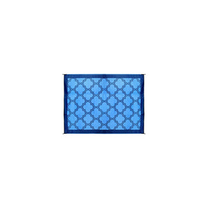Camco 42876 Open Air Lattice Outdoor Leisure Mat, Blue, 6' x 9'