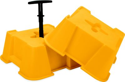 Camco 44539 FasTen RV Leveling Big Blocks with T-Handle, 2 pk