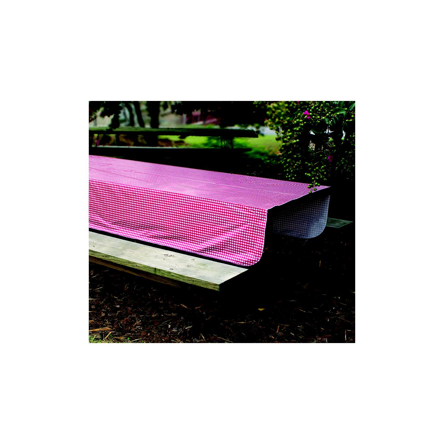 Camco 51019 Red and White Vinyl Tablecloth