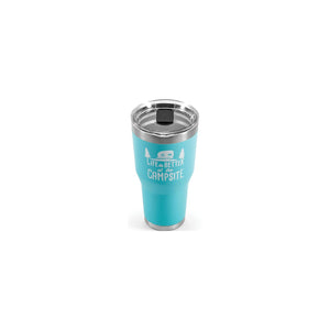 Camco 53058 Life Is Better At The Campsite Tumbler, 30 oz., Cool Blue