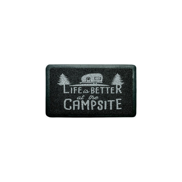 Camco 53200 Life Is Better At The Campsite Scrub Mat, Gray
