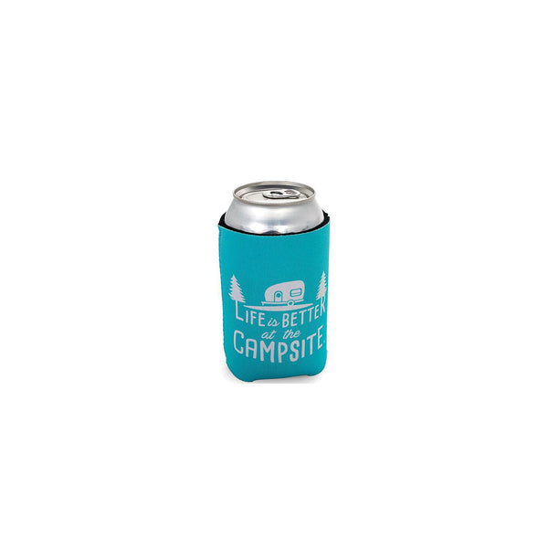 Camco 53249 Life Is Better At The Campsite Can Holder, Teal,