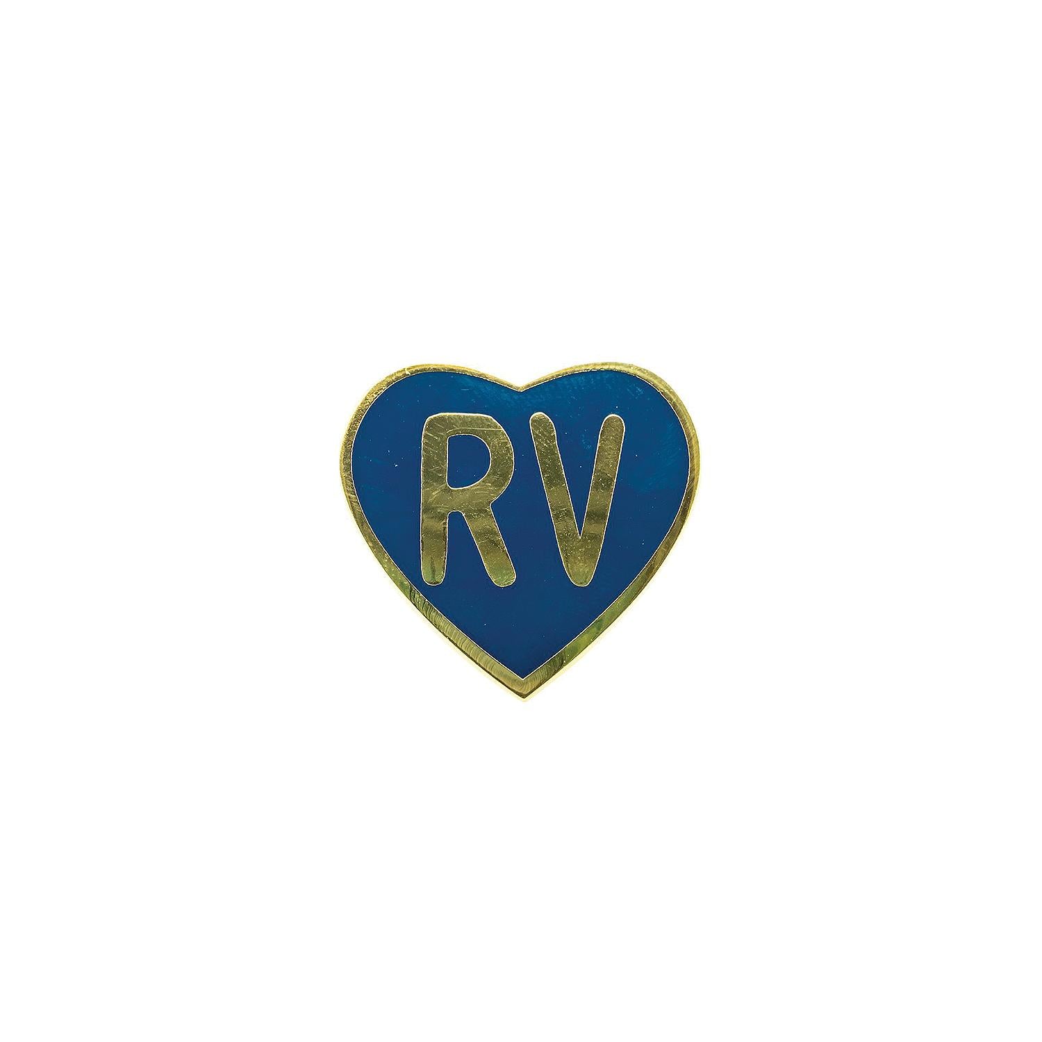 Camco 53263 Enamel Pin, Navy RV Heart