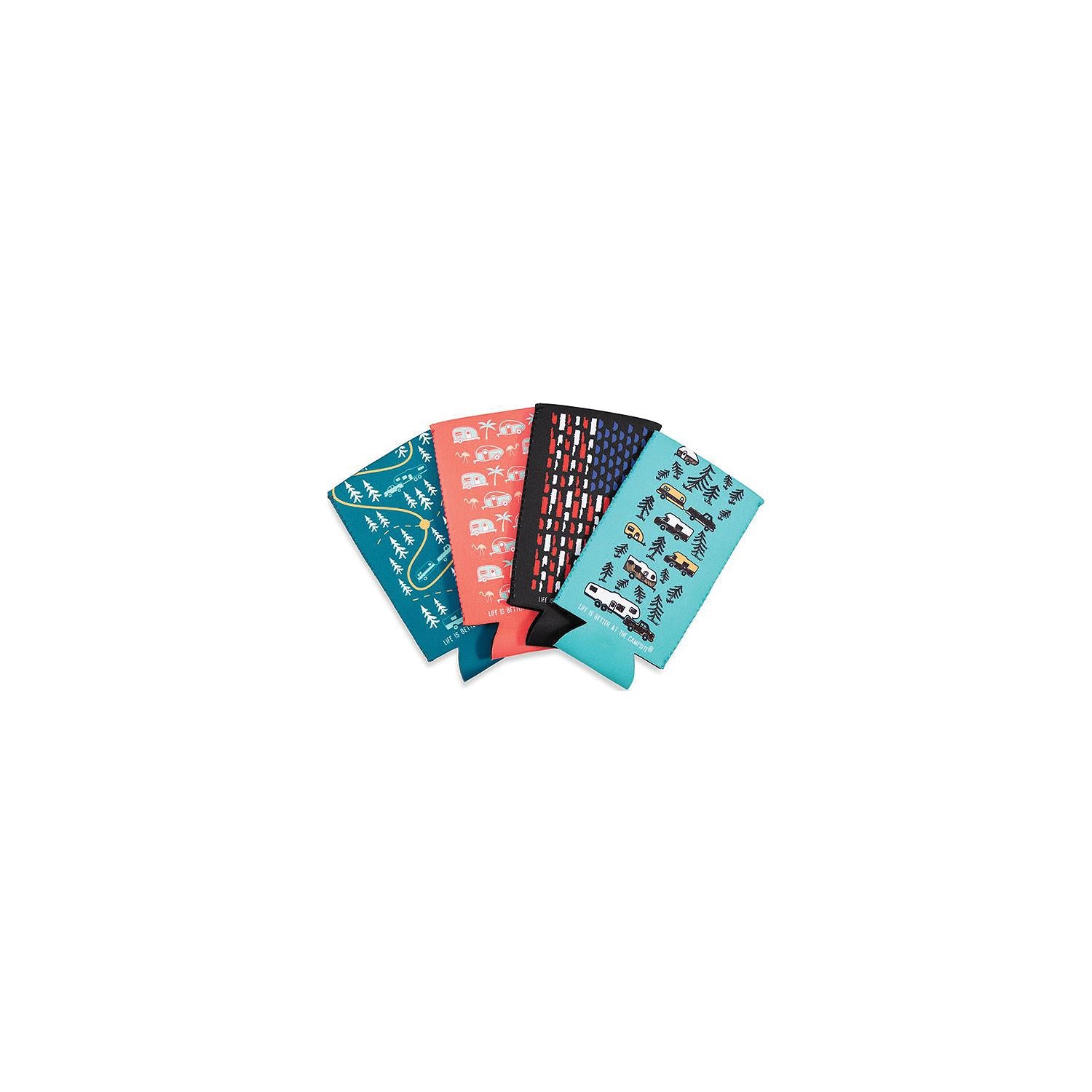 Camco 53309 Tall Skinny Can Holder, Assorted Colors, 4/pk