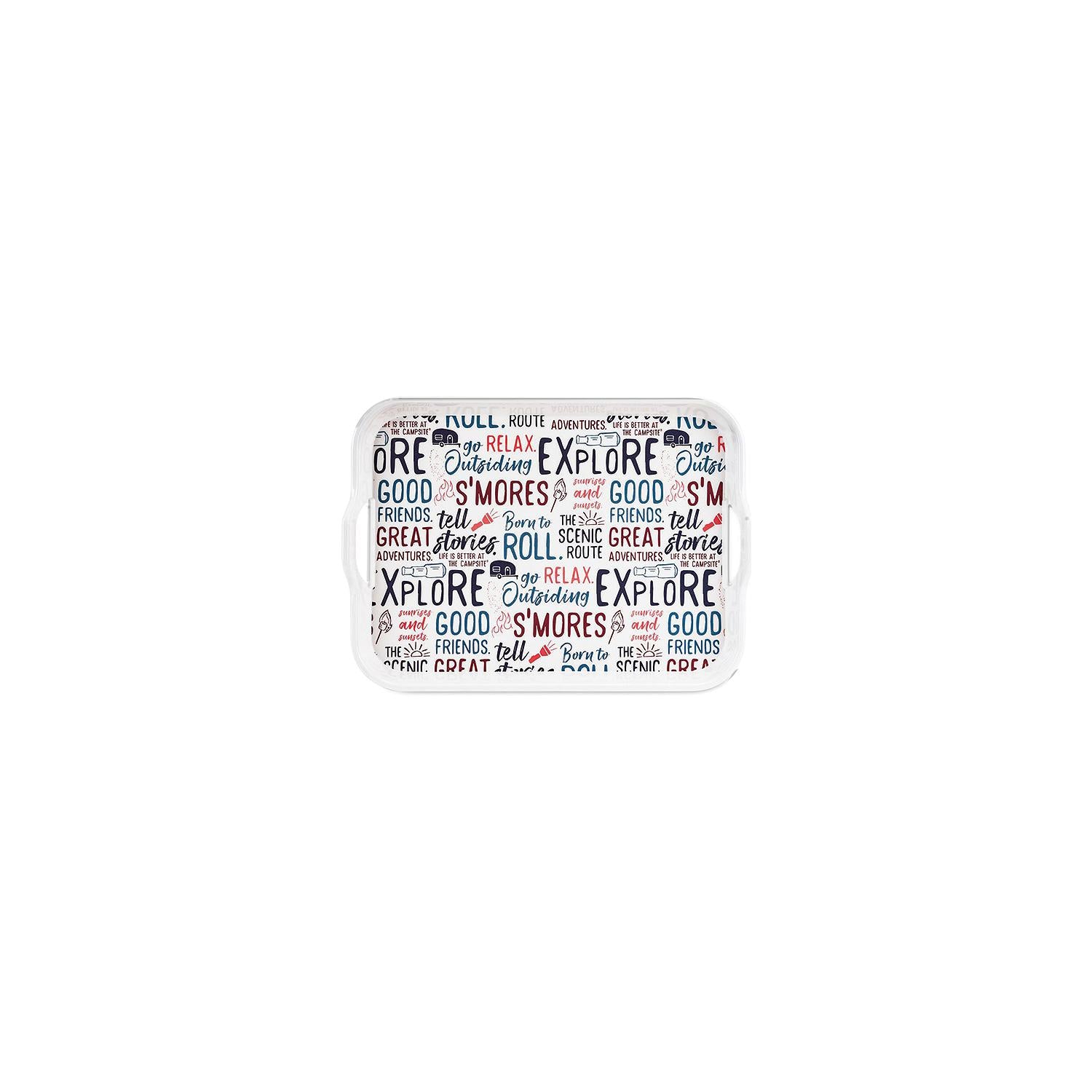 Camco 53486 XXX Melamine Tray, Graffiti Design