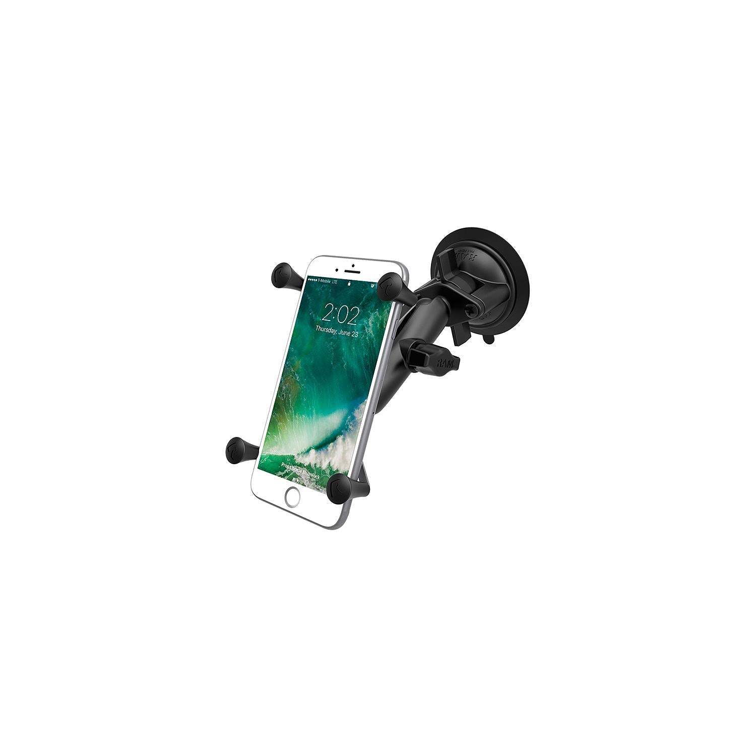 Ram Mount RAM-B-166-UN7 RAM Twist Lock Suction Cup with Universal X-GripÂ® Cell/iPhone Cradle