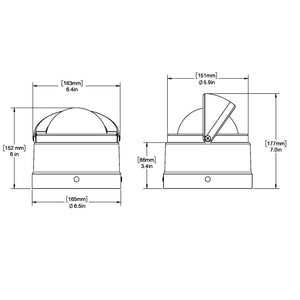 Ritchie DNW-200 Navigator Compass - Binnacle Mount - White [DNW-200]