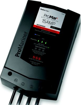 ProMariner 31515 Promar1 DS Series Marine Battery Charger, 15Amp / 3 Bank