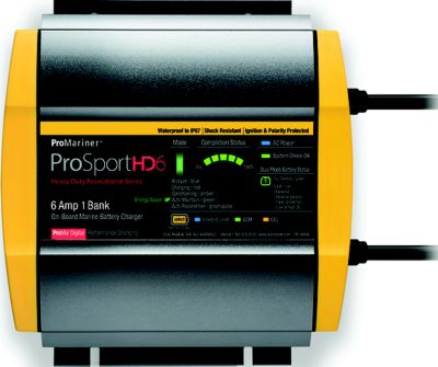 ProMariner 44006 Prosporthd Series USA Batttery Charger, 6 Amps, 1 Bank