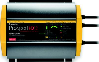 ProMariner 44012 Prosporthd Series USA Batttery Charger, 12 Amps, 2 Bank