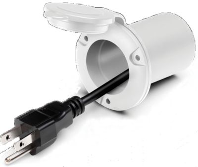ProMariner 51310 Pro Mariner AC Plug Holder+, White
