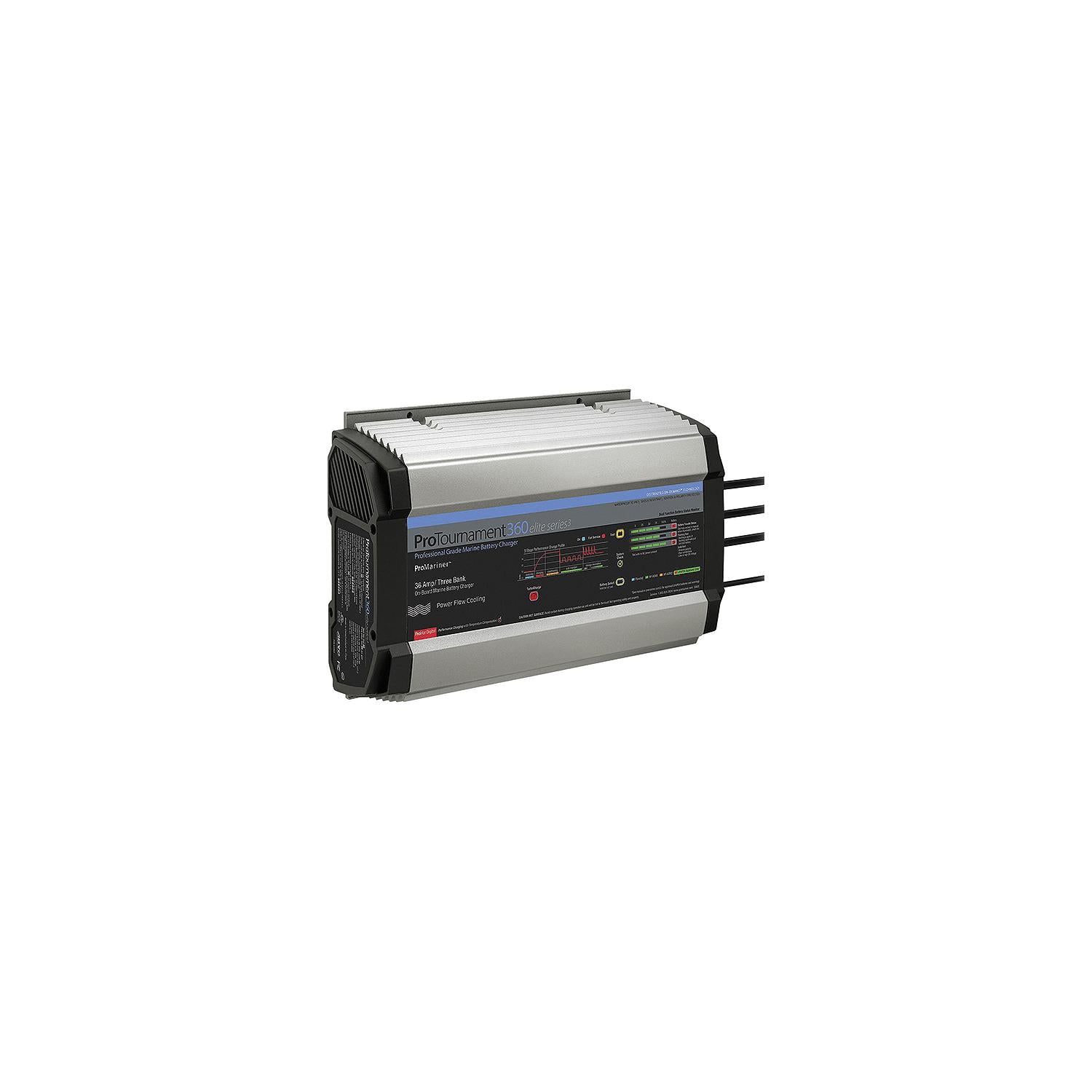 ProMariner 53363 Promariner ProTournament Elite Series 3 Battery Charger, 3-Banks, 36 Amps