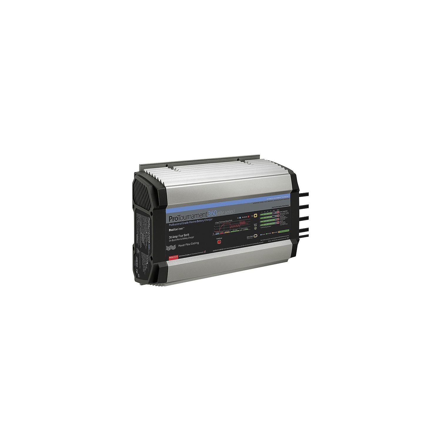 ProMariner 53364 Promariner ProTournament Elite Series 3 Battery Charger, 4-Banks, 36 Amps