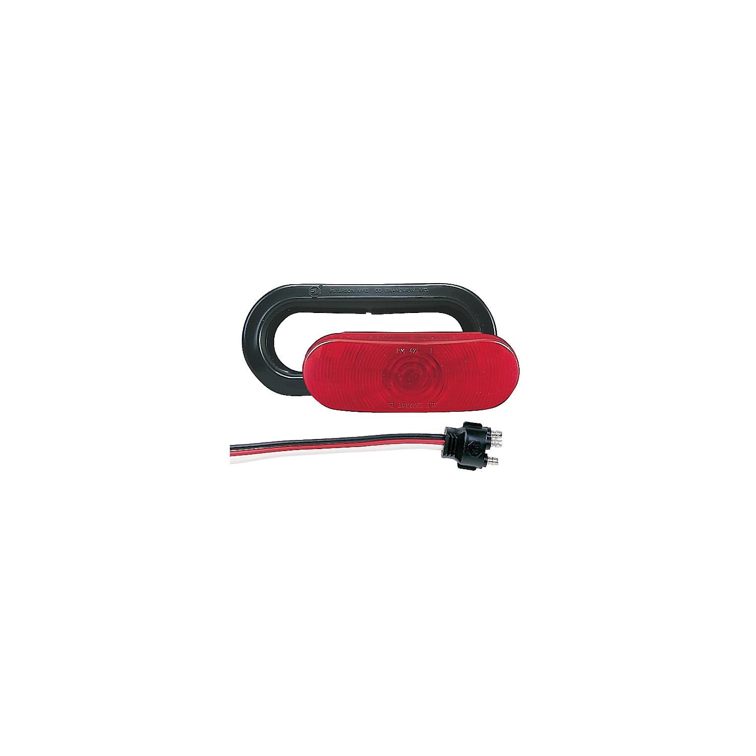 Anderson E421KR Oval Stop/Turn/Tail Light Kit - Red