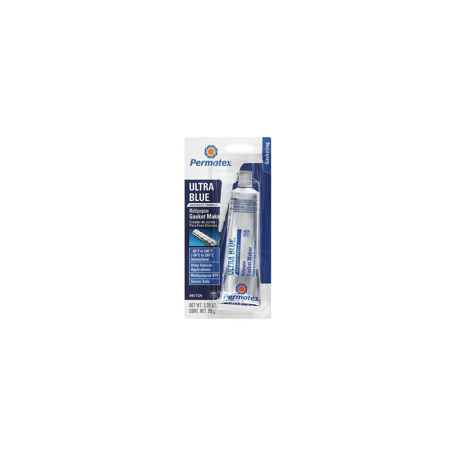 Permatex 81724 Ultra BlueÂ® Multipurpose RTV Silicone Gasket Maker, 3.35 oz.
